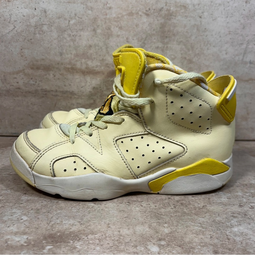 Jordan 6 Retro PS Dynamic Yellow Floral Citron Tint‎ Shoes 543389-800 1Y